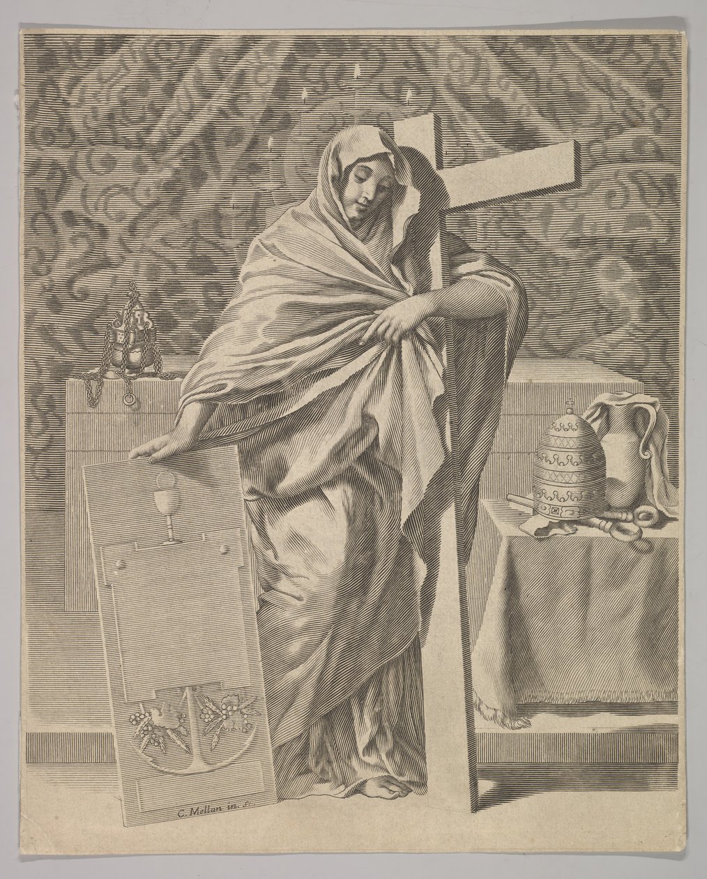 İnancın Kişileştirilmesi, 1642. by Claude Mellan