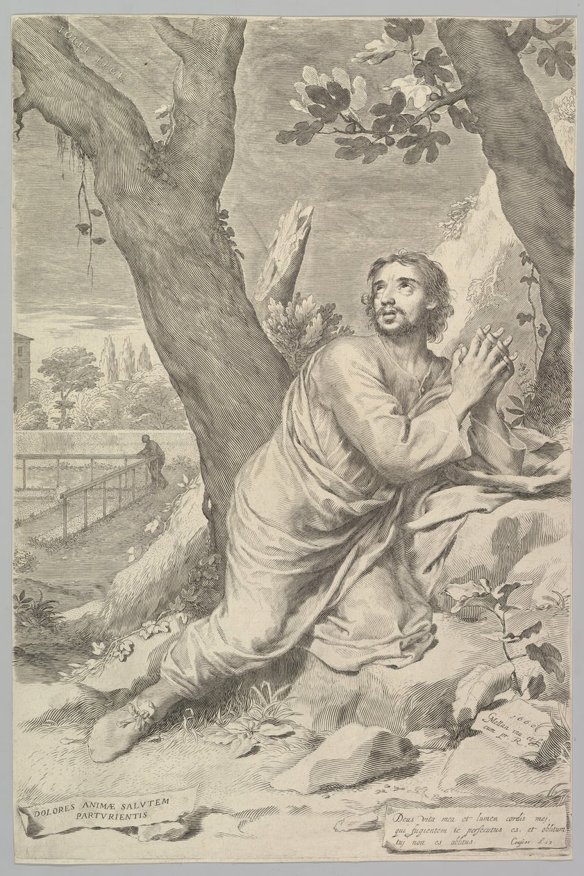 Aziz Augustine, 1660. by Claude Mellan