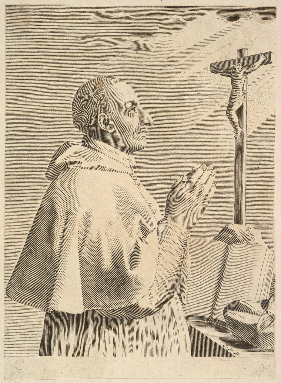 Aziz Charles Borromeo. by Claude Mellan
