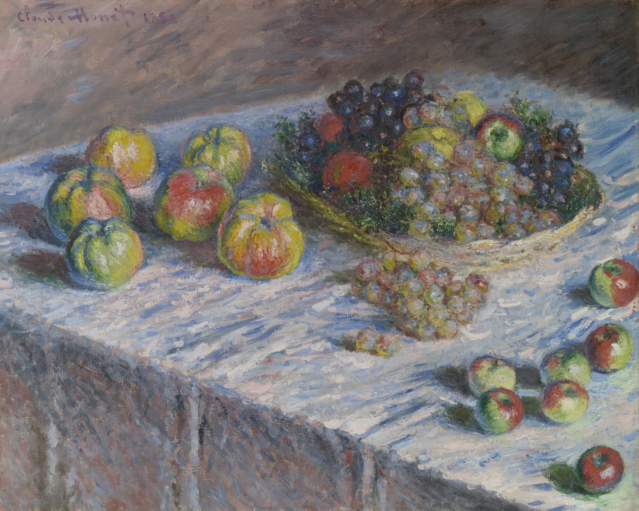 Elmalar ve Üzümler, 1880. by Claude Monet