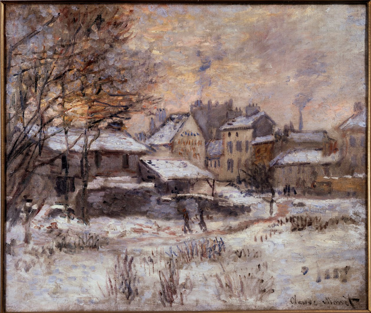 Argenteuil kar altında by Claude Monet