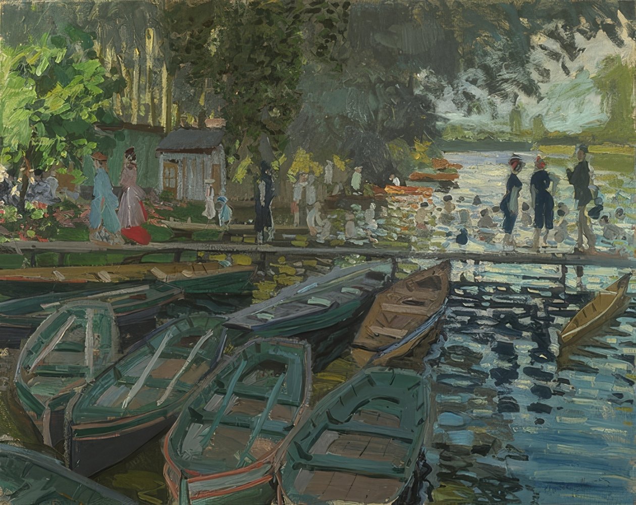 Badende bei La Grenouillère. 1869 by Claude Monet