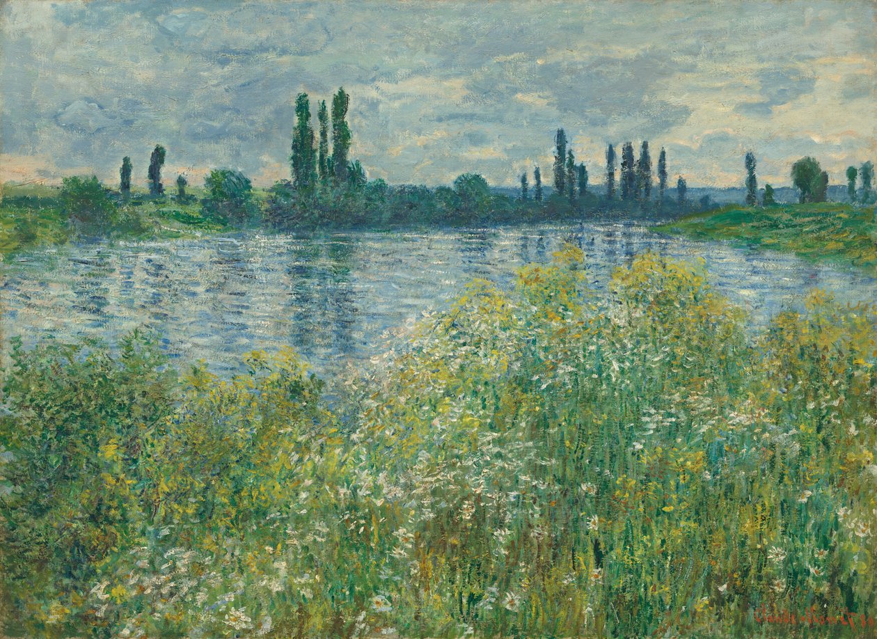Seine Bankaları, Vétheuil, 1880. by Claude Monet