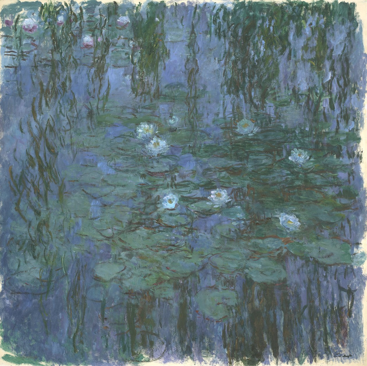 mavi periler by Claude Monet