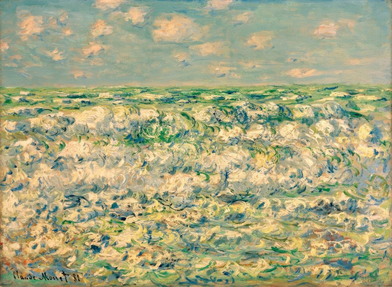 Kırılan dalgalar by Claude Monet