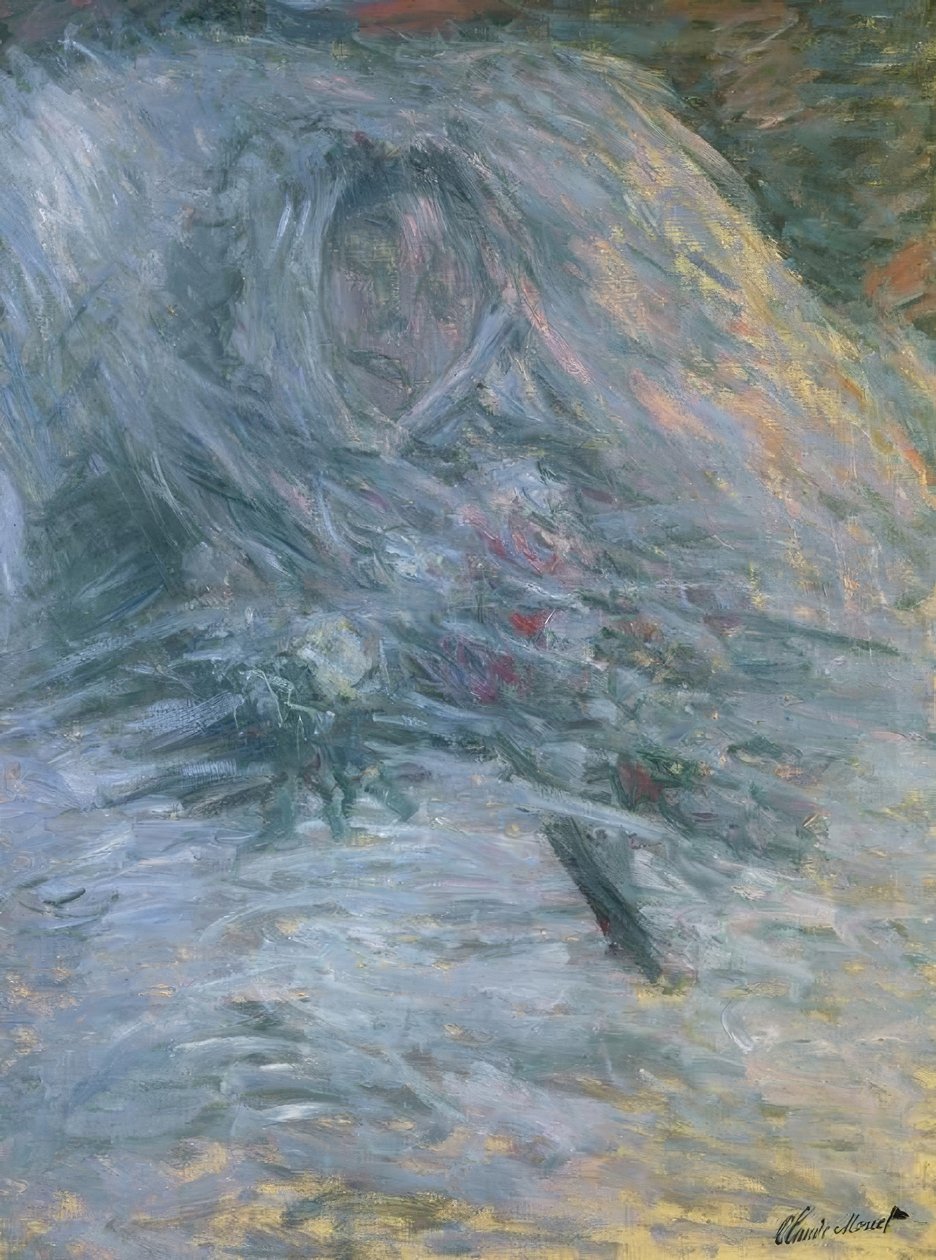 Camille ölüm döşeğinde by Claude Monet