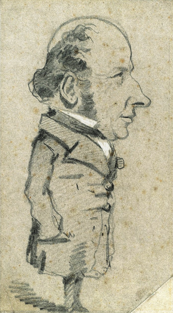 Eugène Marcel'in Karikatürü by Claude Monet