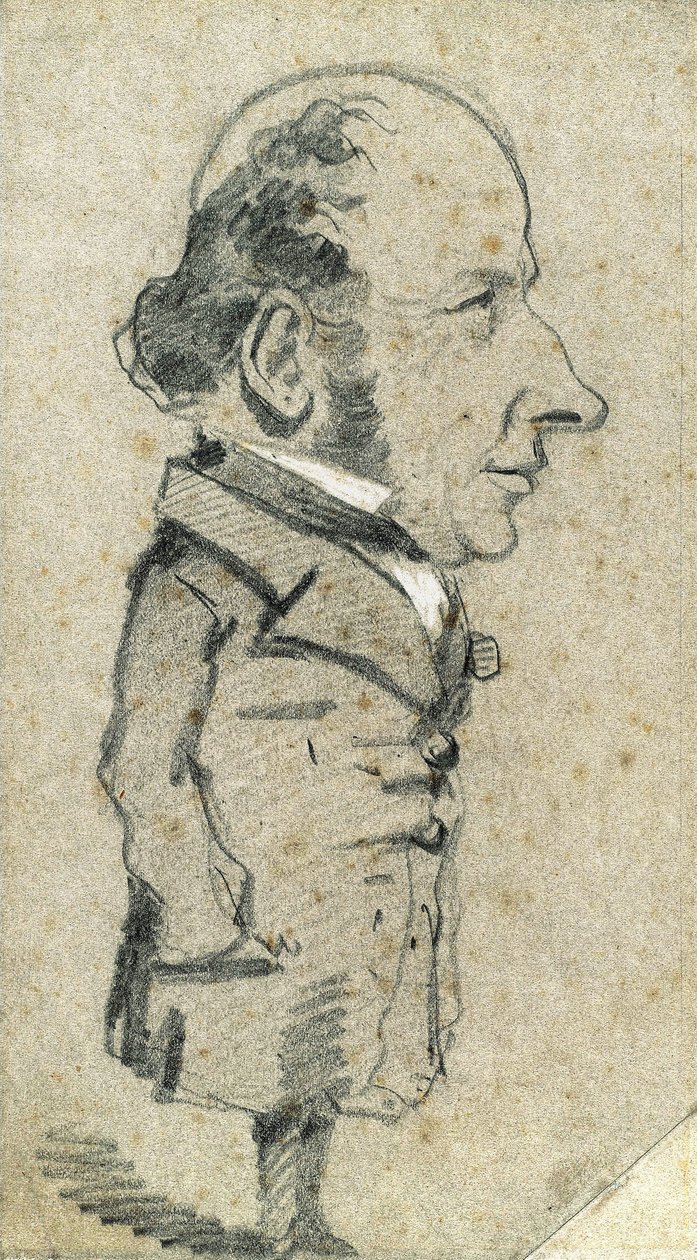 Eugène Marcel'in Karikatürü by Claude Monet