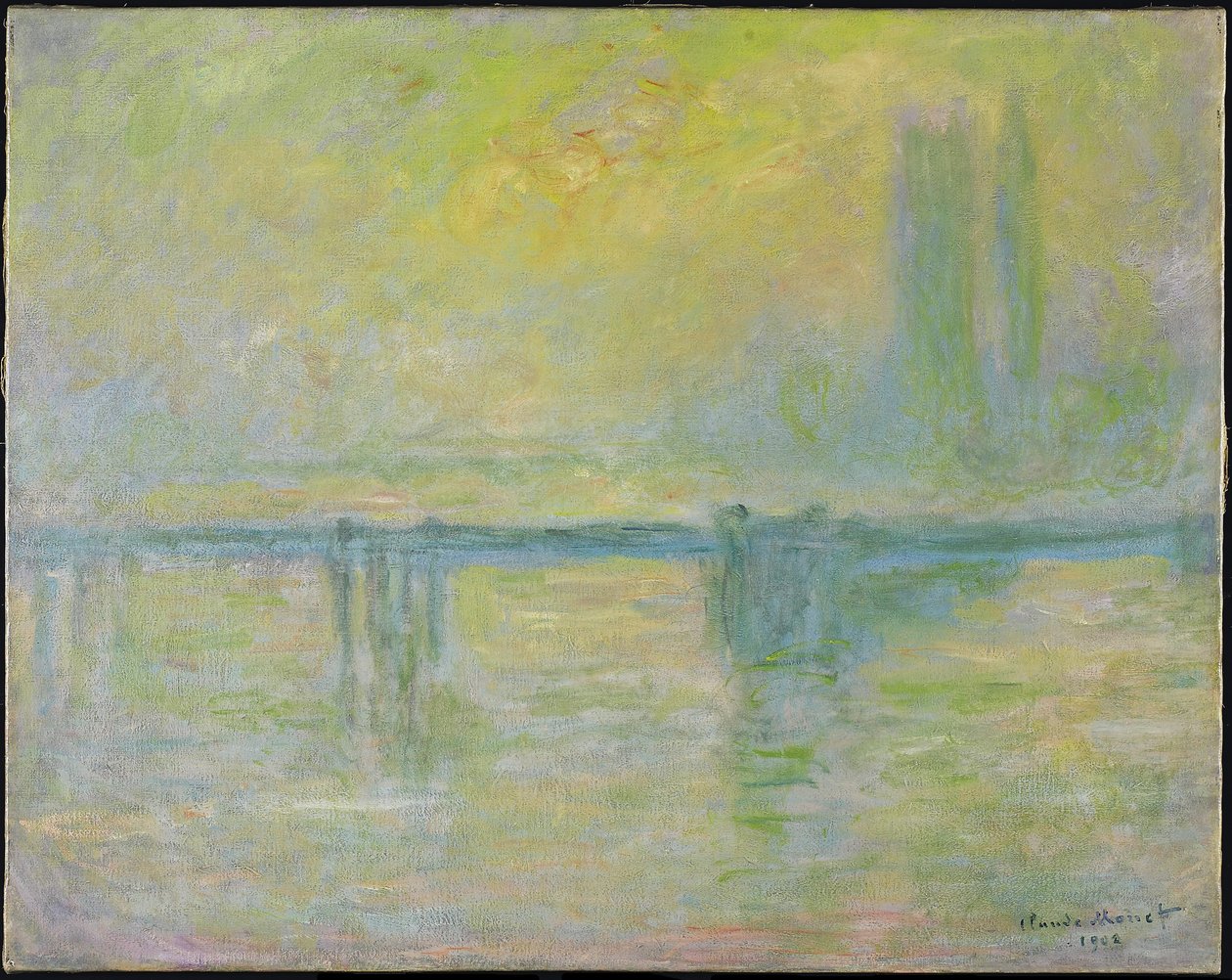 Charing Cross Köprüsü: Sis, 1902 by Claude Monet