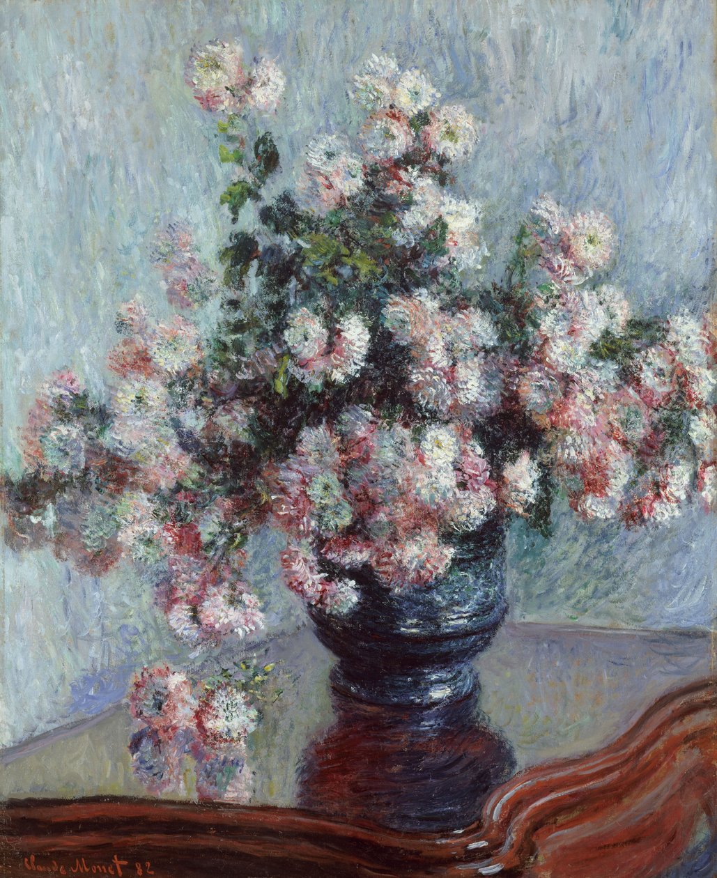 Krizantemler, 1882 by Claude Monet