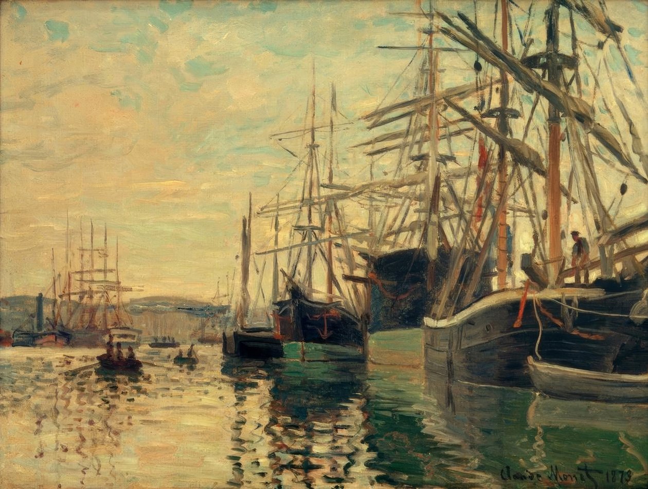 Rouen limanı by Claude Monet