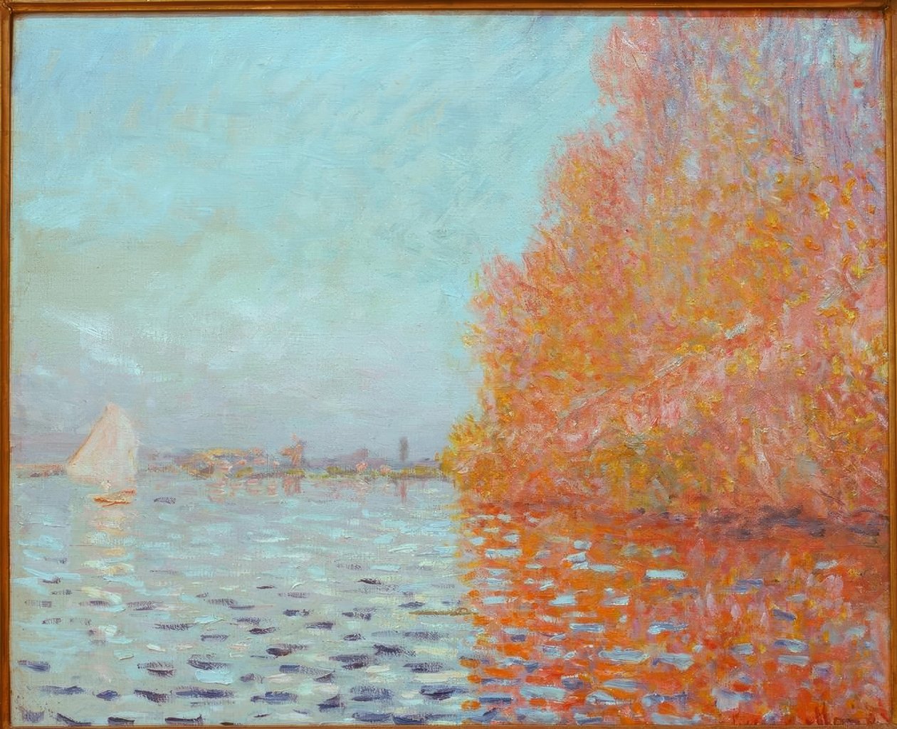 Nehir manzarası, sonbahar by Claude Monet