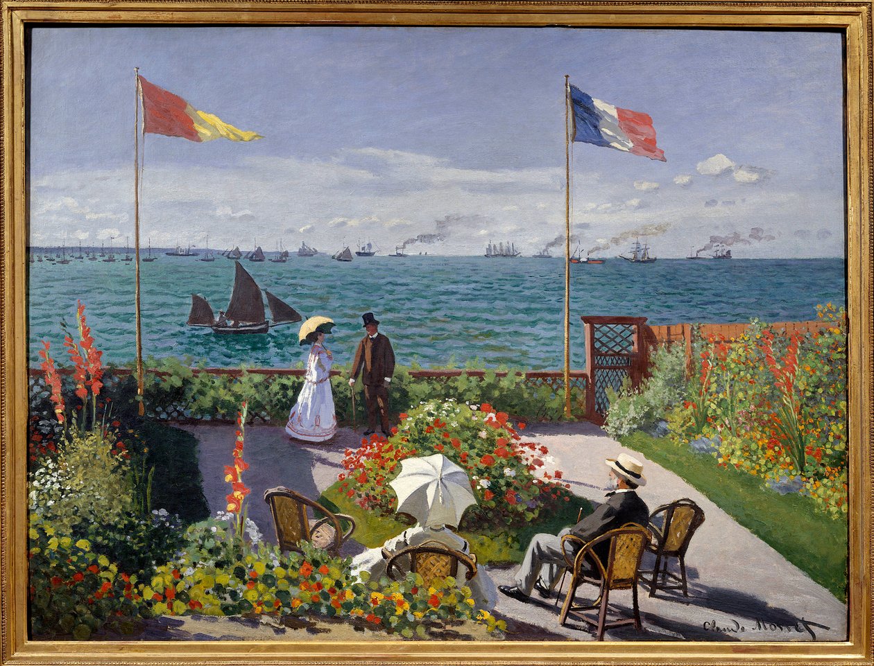 Sainte-Adresse'deki Bahçe by Claude Monet