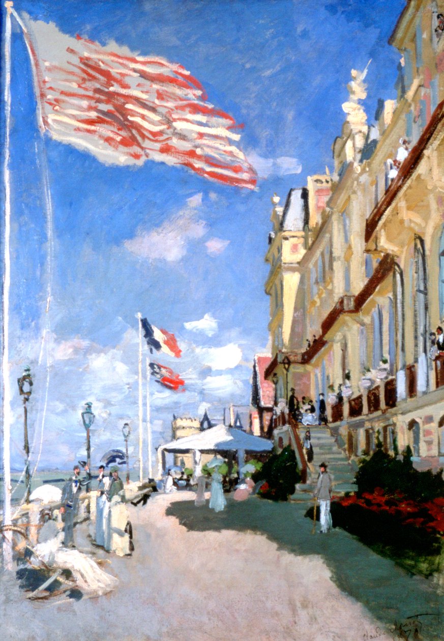 Hotel des Roches Noires, Trouville, 1870 by Claude Monet