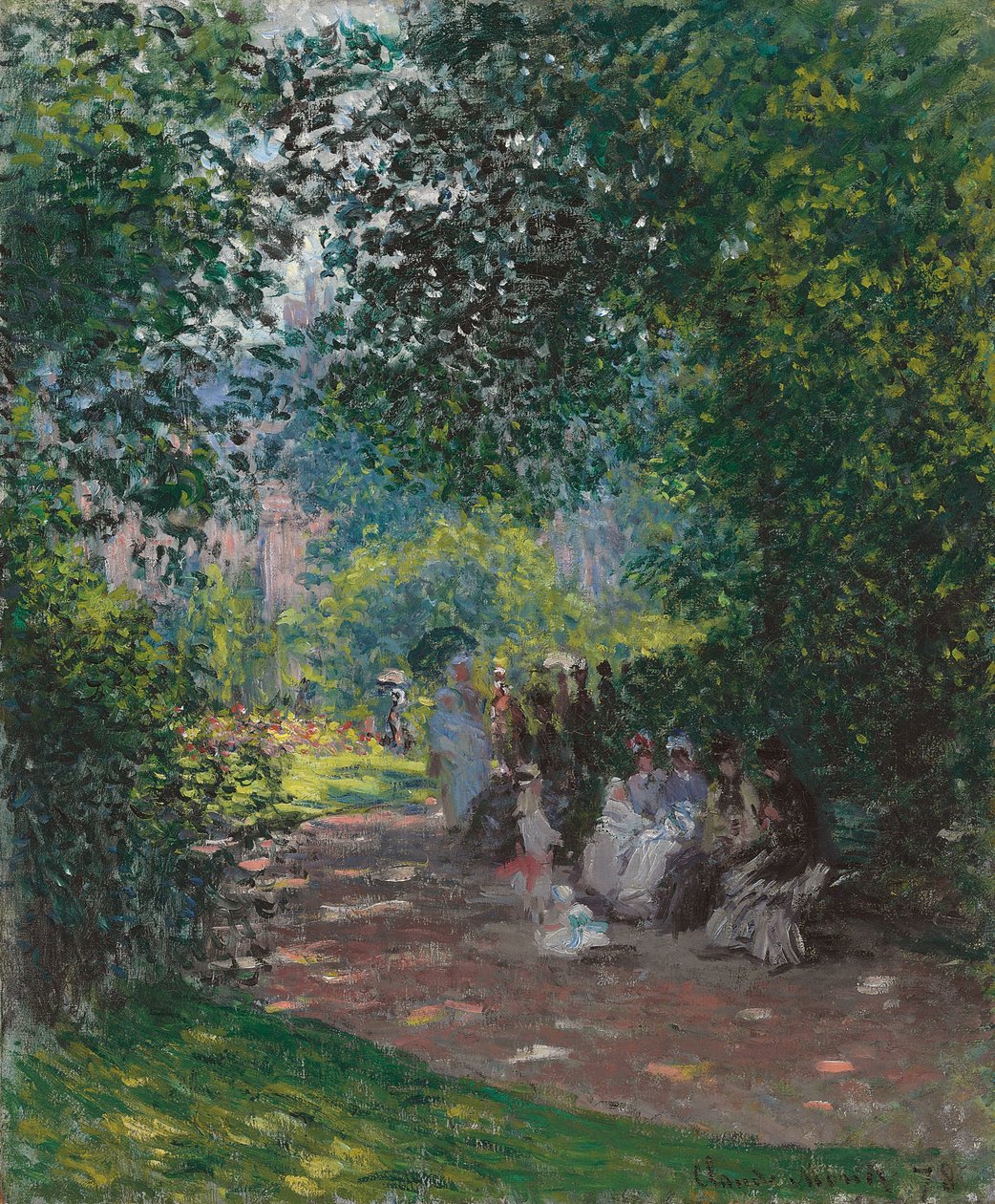 Monceau Parkında, 1878 by Claude Monet