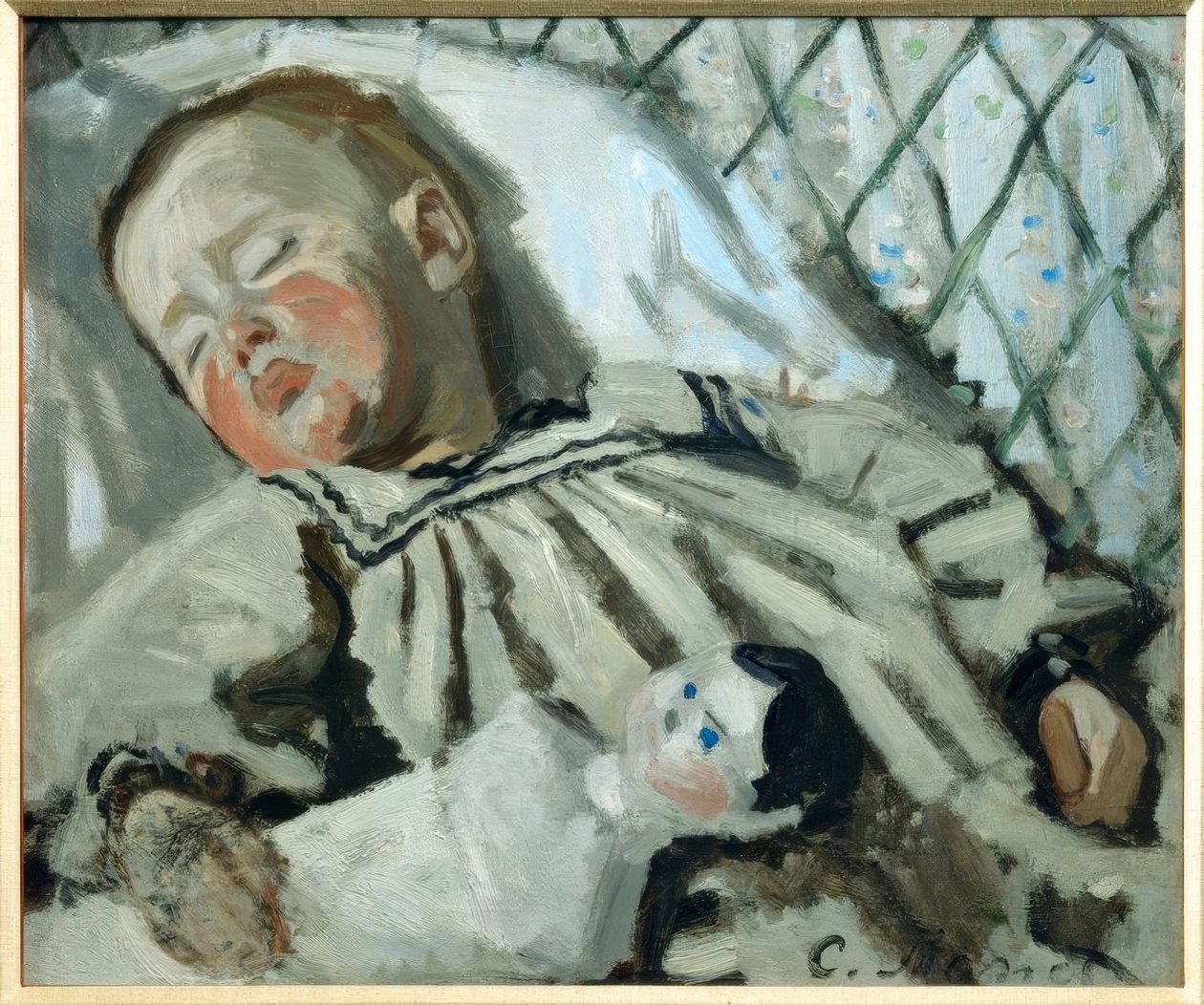 Uyuyan Jean Monet by Claude Monet