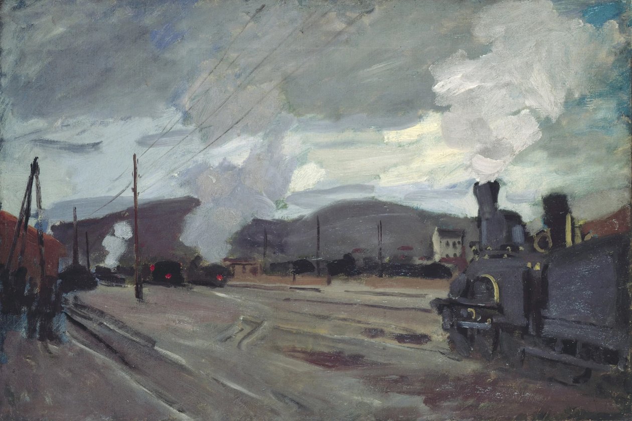 Argenteuil istasyonu, 1872. by Claude Monet