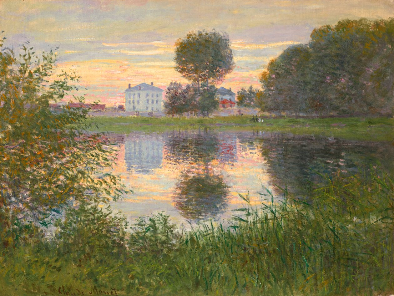 Bir topun içindeki ağaç, Argenteuil by Claude Monet