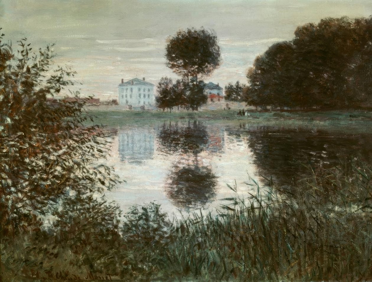Bir topun içindeki ağaç, Argenteuil by Claude Monet