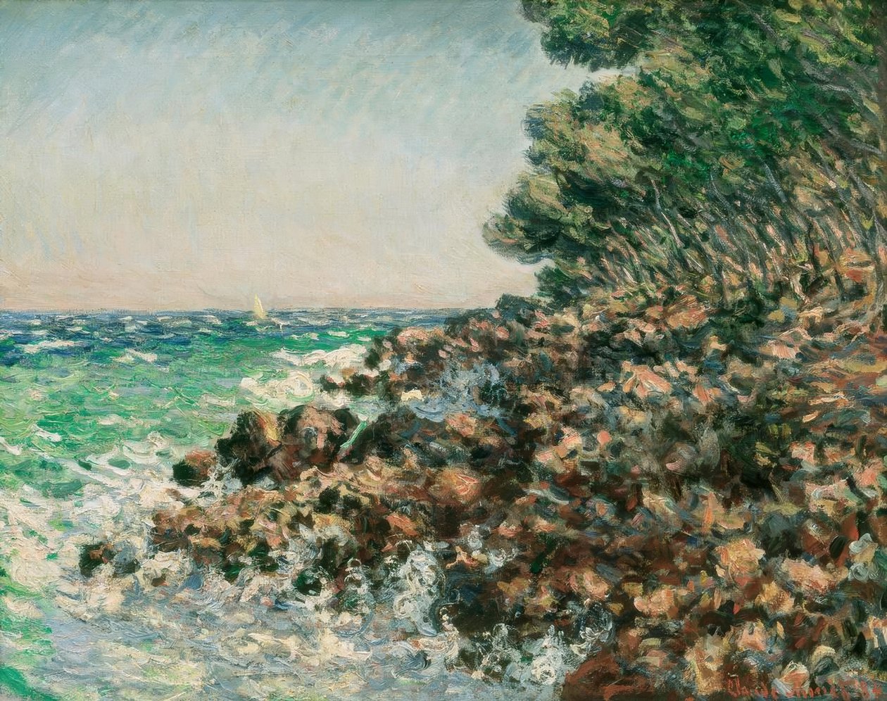 kap martin by Claude Monet