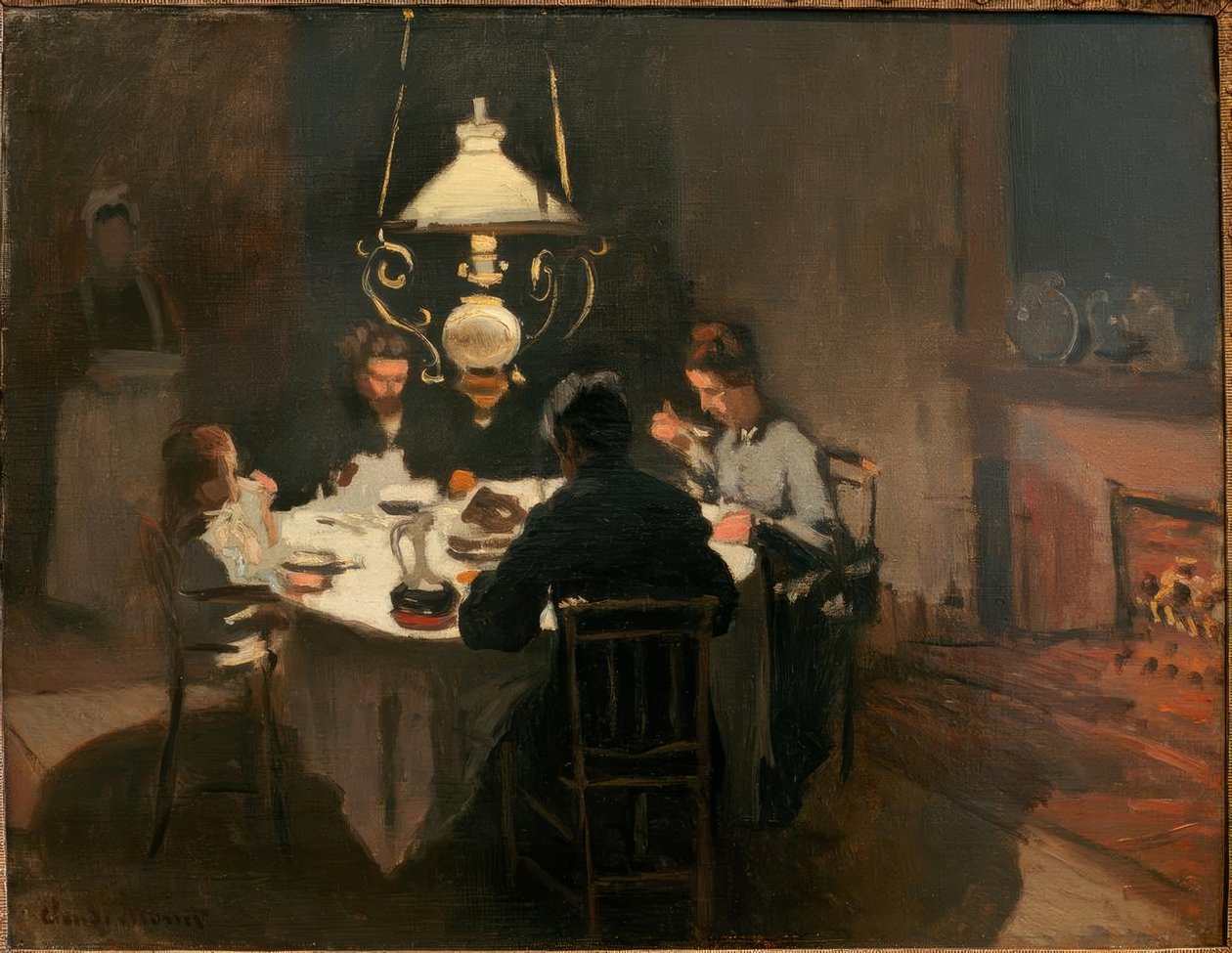 Le Diner (Akşam Yemeği) by Claude Monet