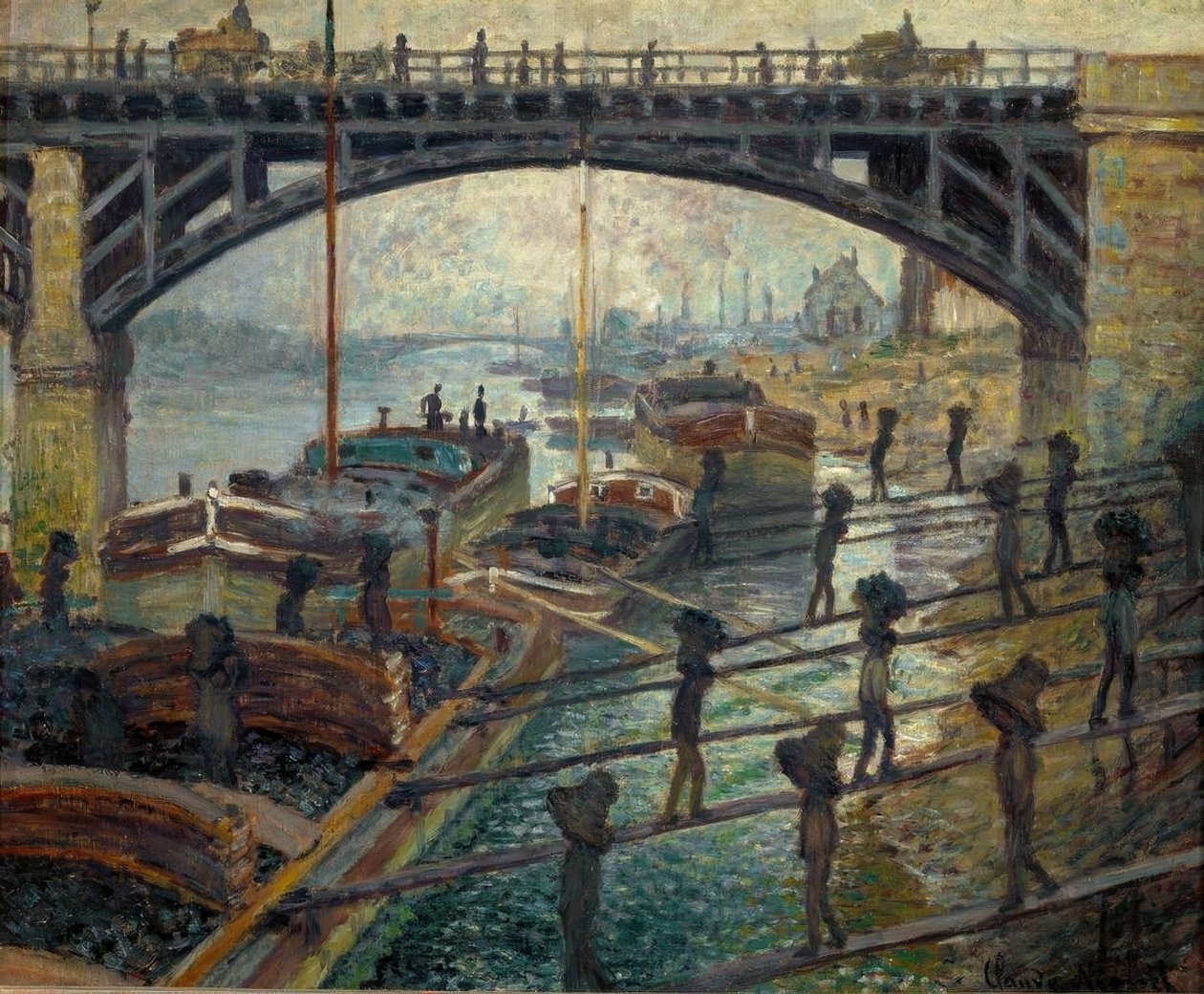 Kömür Boşaltıcılar (Die Kohlenträger) by Claude Monet