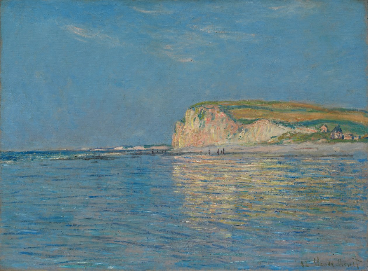 Dieppe yakınlarındaki Pourville'de Alçak Gelgit, 1882 by Claude Monet