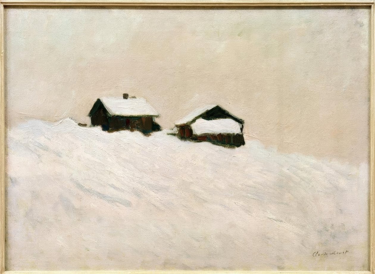 Karda evler, Norveç by Claude Monet