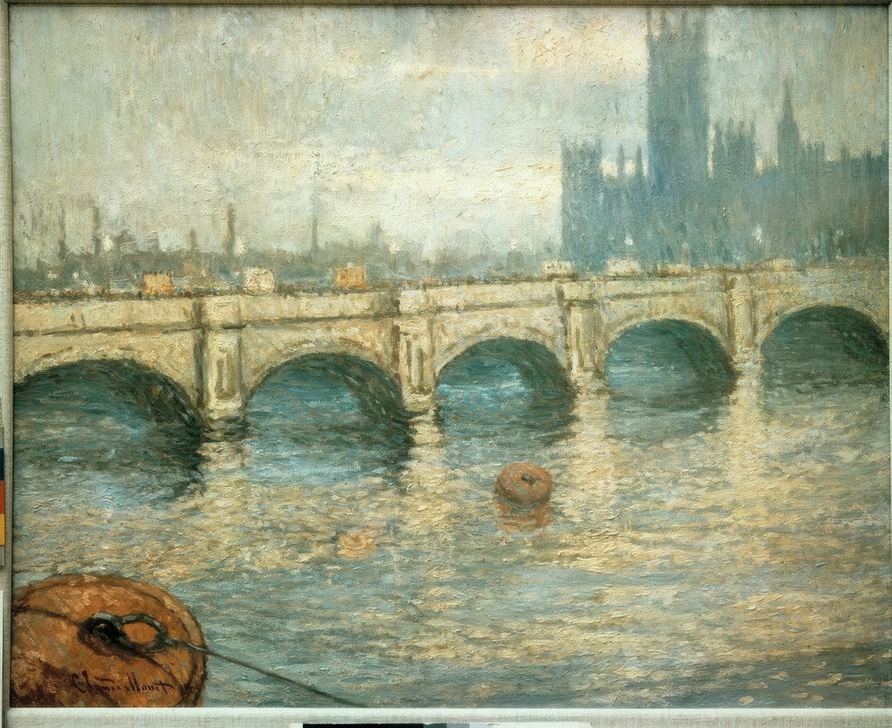 Thames üzerinde köprü by Claude Monet
