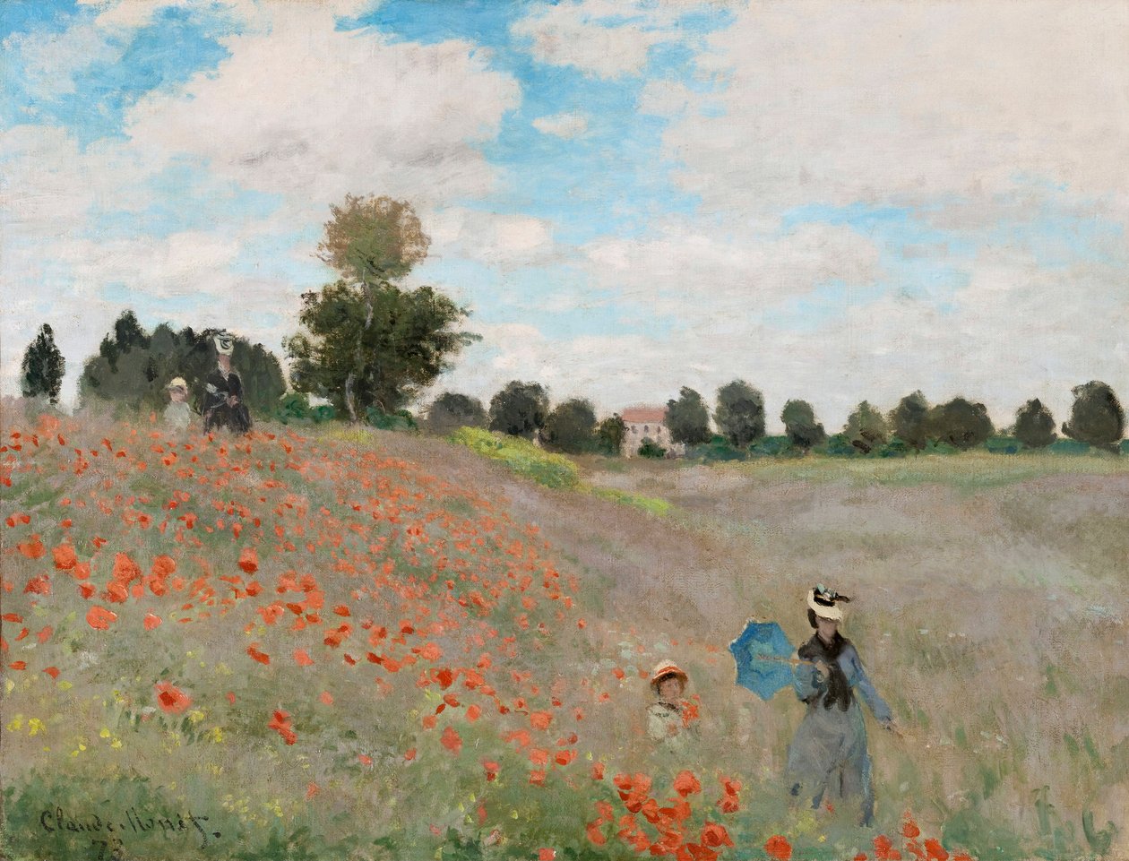 Haşhaş Tarlası, 1873 by Claude Monet