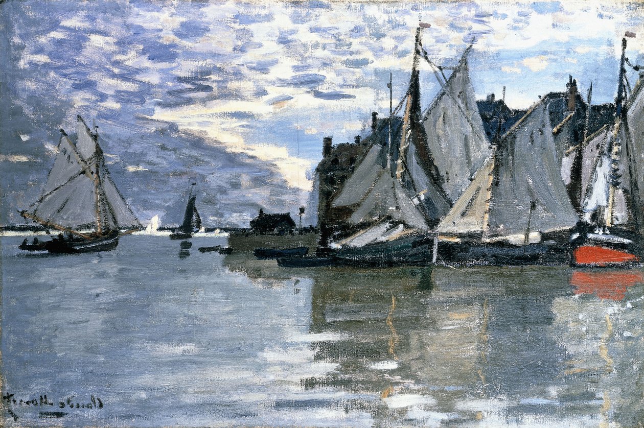 Yelkenli Tekneler, c.1864-1866 by Claude Monet