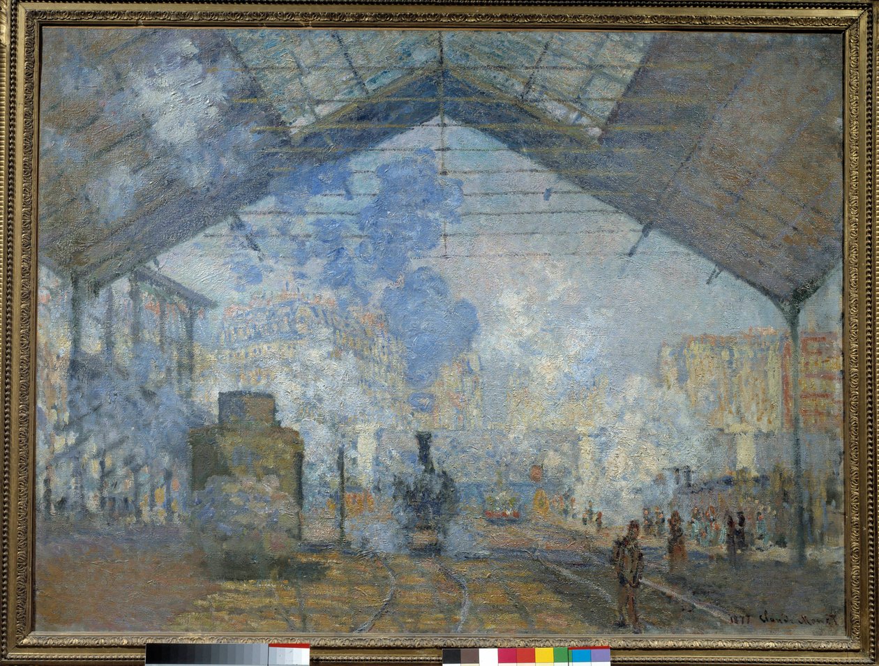 Aziz Lazare tren istasyonu by Claude Monet