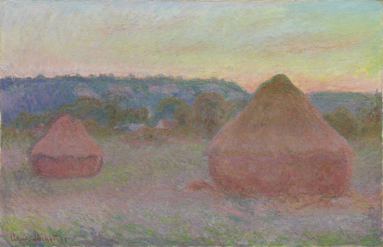 Buğday Yığınları by Claude Monet