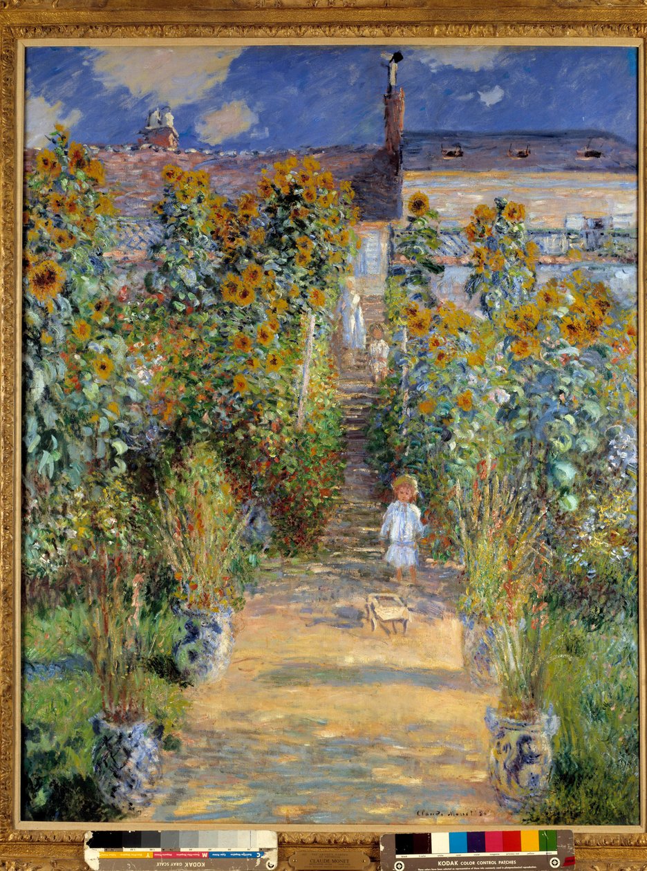 Vetheuil'deki Sanatçının Bahçesi by Claude Monet