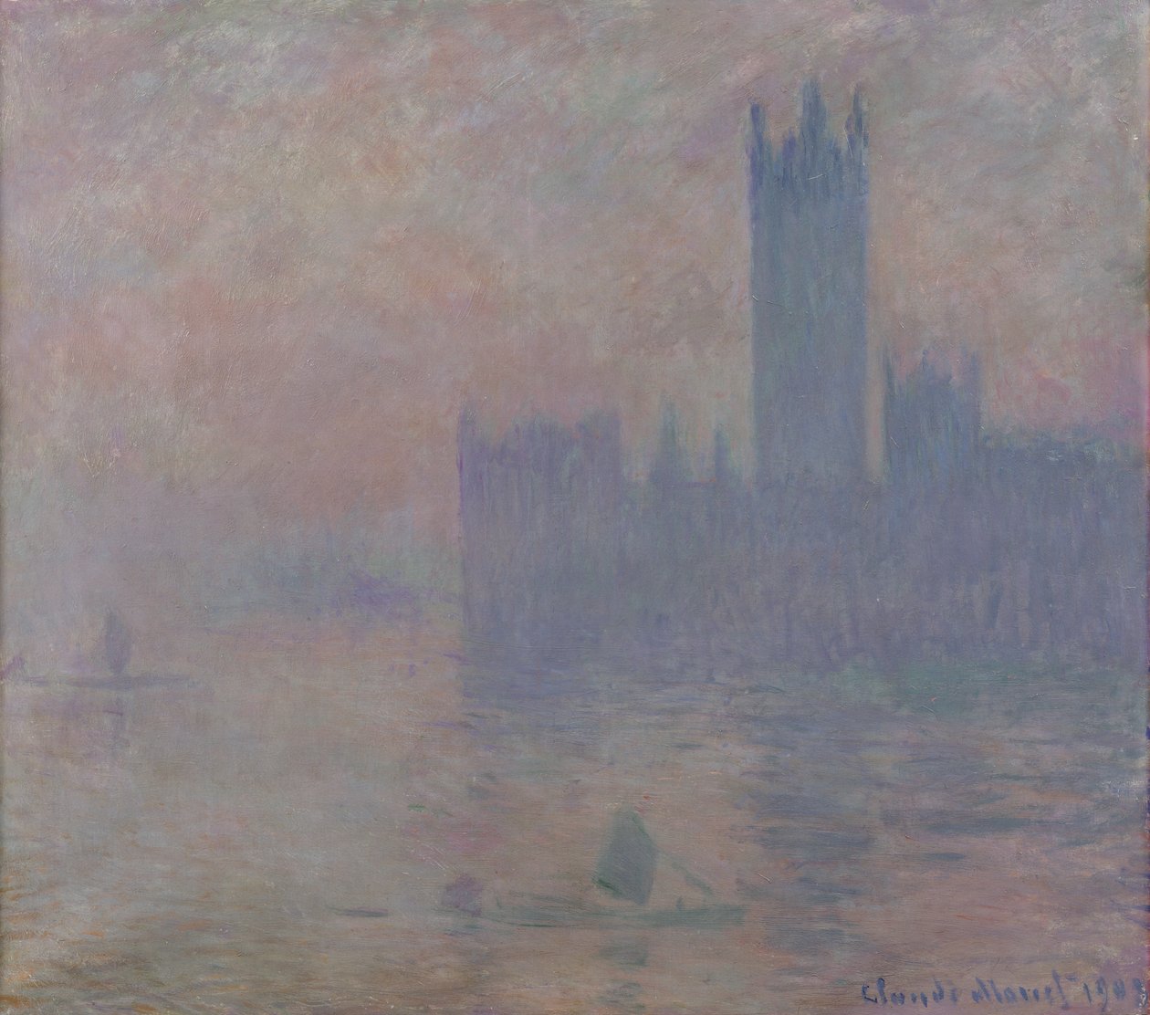 Parlamento Binaları, Londra, 1903 by Claude Monet