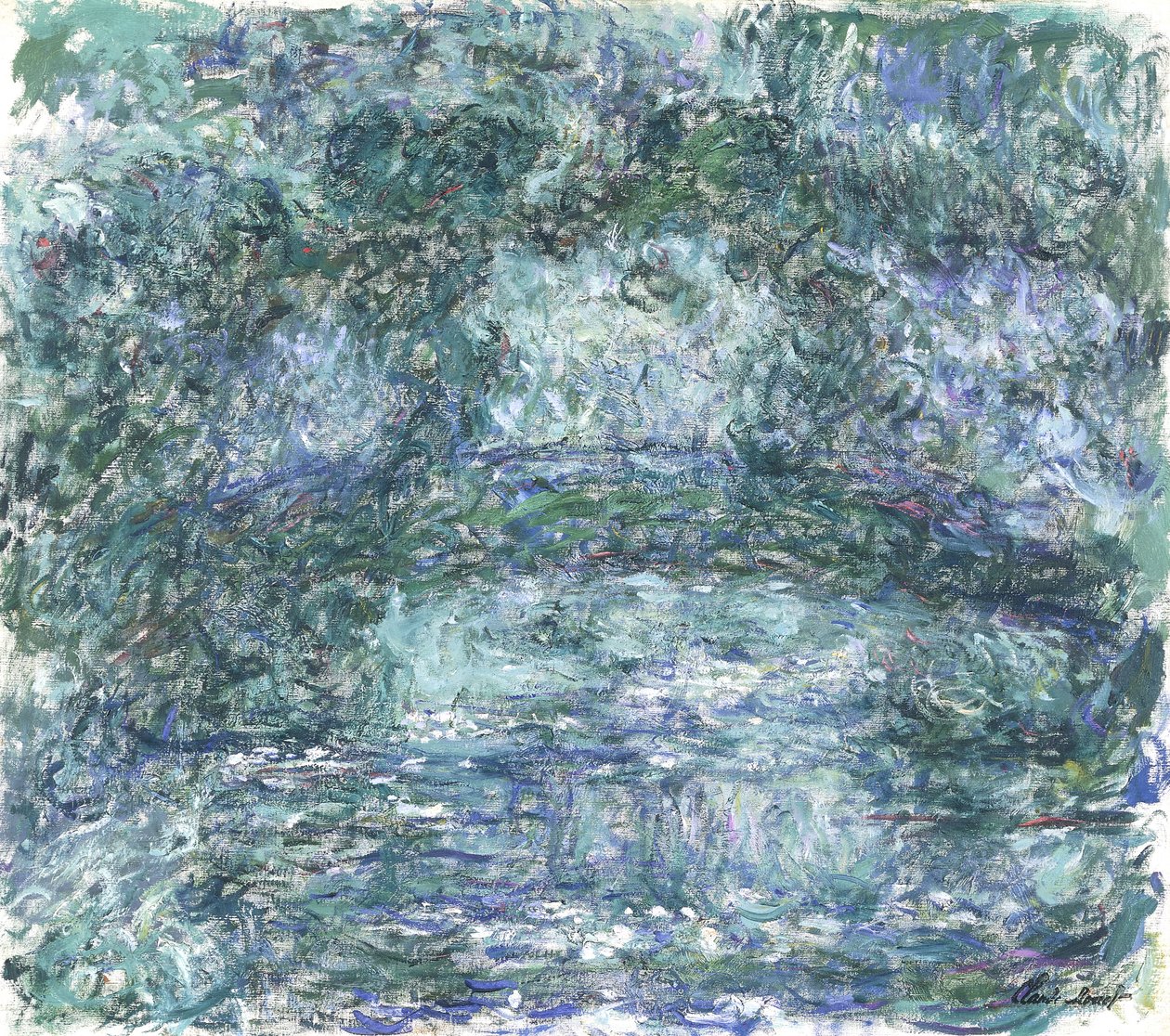 Japon Köprüsü; Japon Köprüsü, c.1918-1924 by Claude Monet