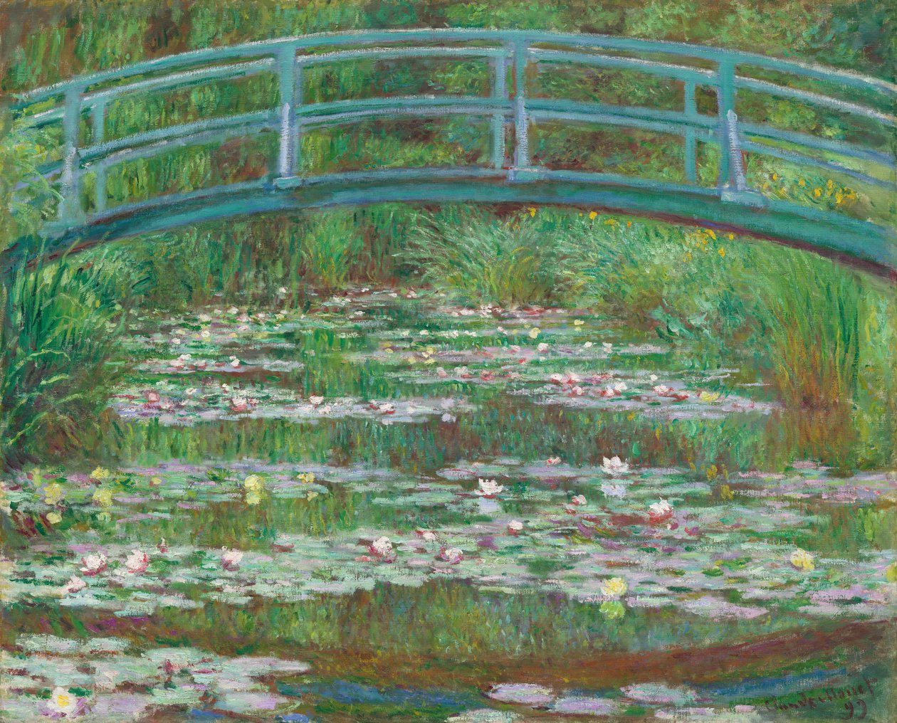 Japon Yaya Köprüsü, 1899. by Claude Monet