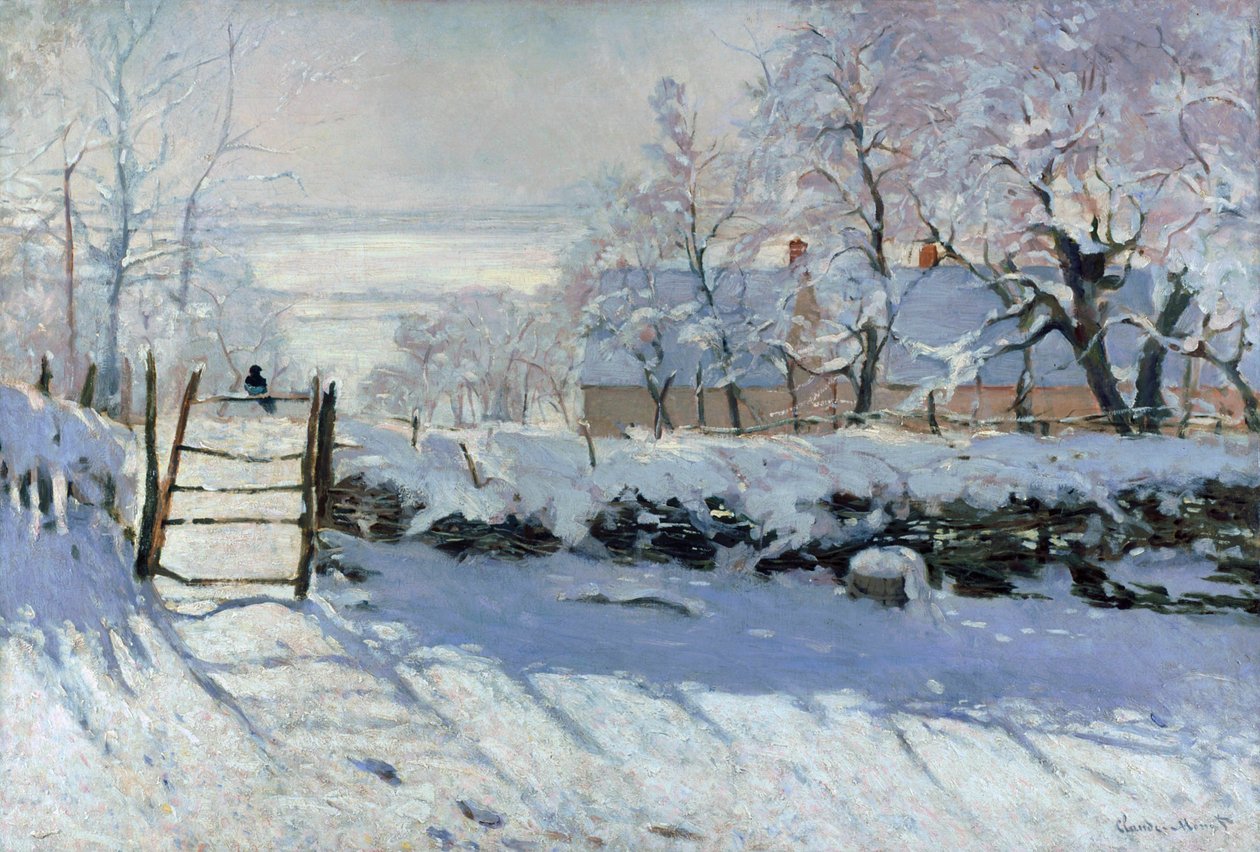 Saksağan, 1869 by Claude Monet