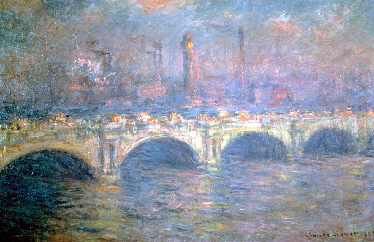 Waterloo Köprüsü, Londra, 1903 by Claude Monet