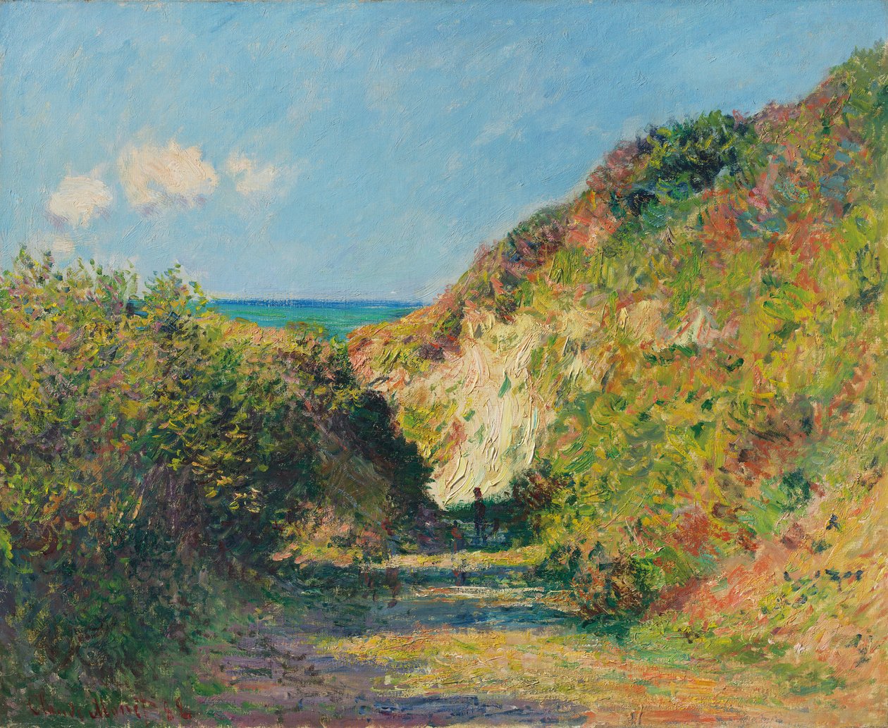 Batık yol, 1882 by Claude Monet