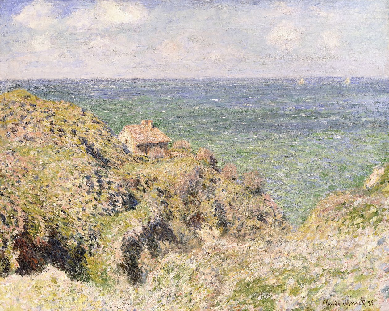 Varengeville Boğazı, 1882 by Claude Monet