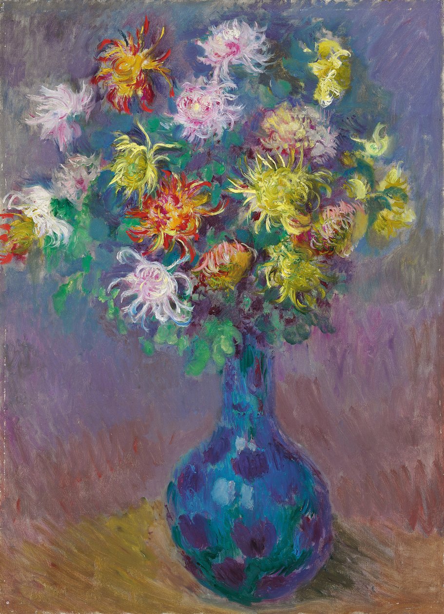 Krizantem Vazosu, 1882 by Claude Monet