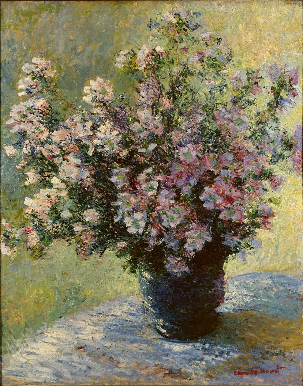 Çiçek Vazosu, yaklaşık 1881-1882. by Claude Monet