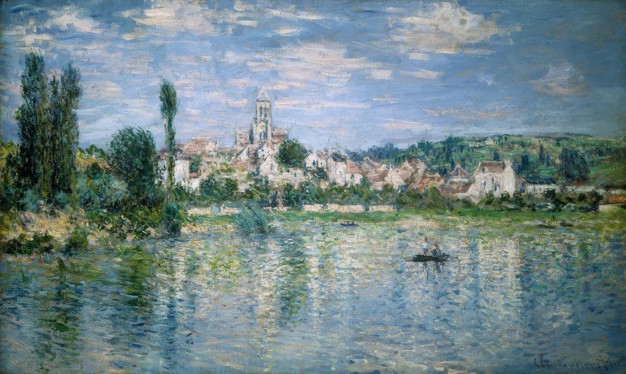 Vétheuil manzarası, yaz by Claude Monet