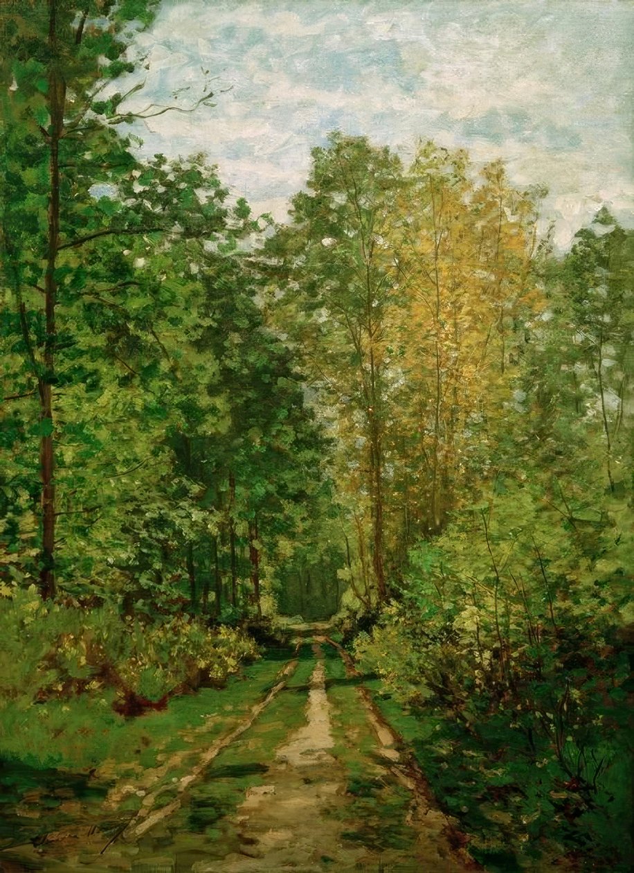 Orman yolu by Claude Monet