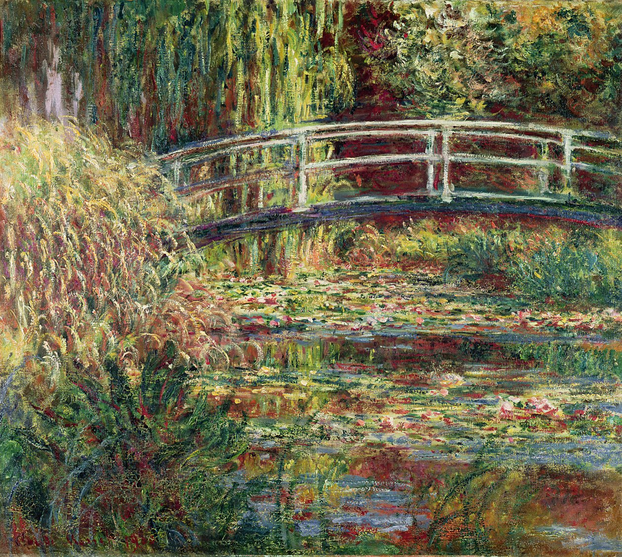 Nilüfer Göleti: Pembe Uyum by Claude Monet