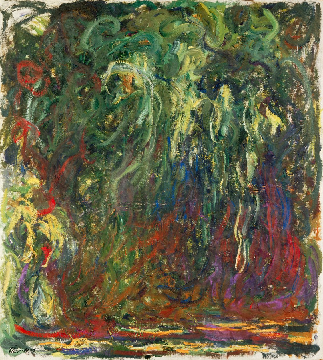 Ağlayan söğüt, 1920-1922. by Claude Monet