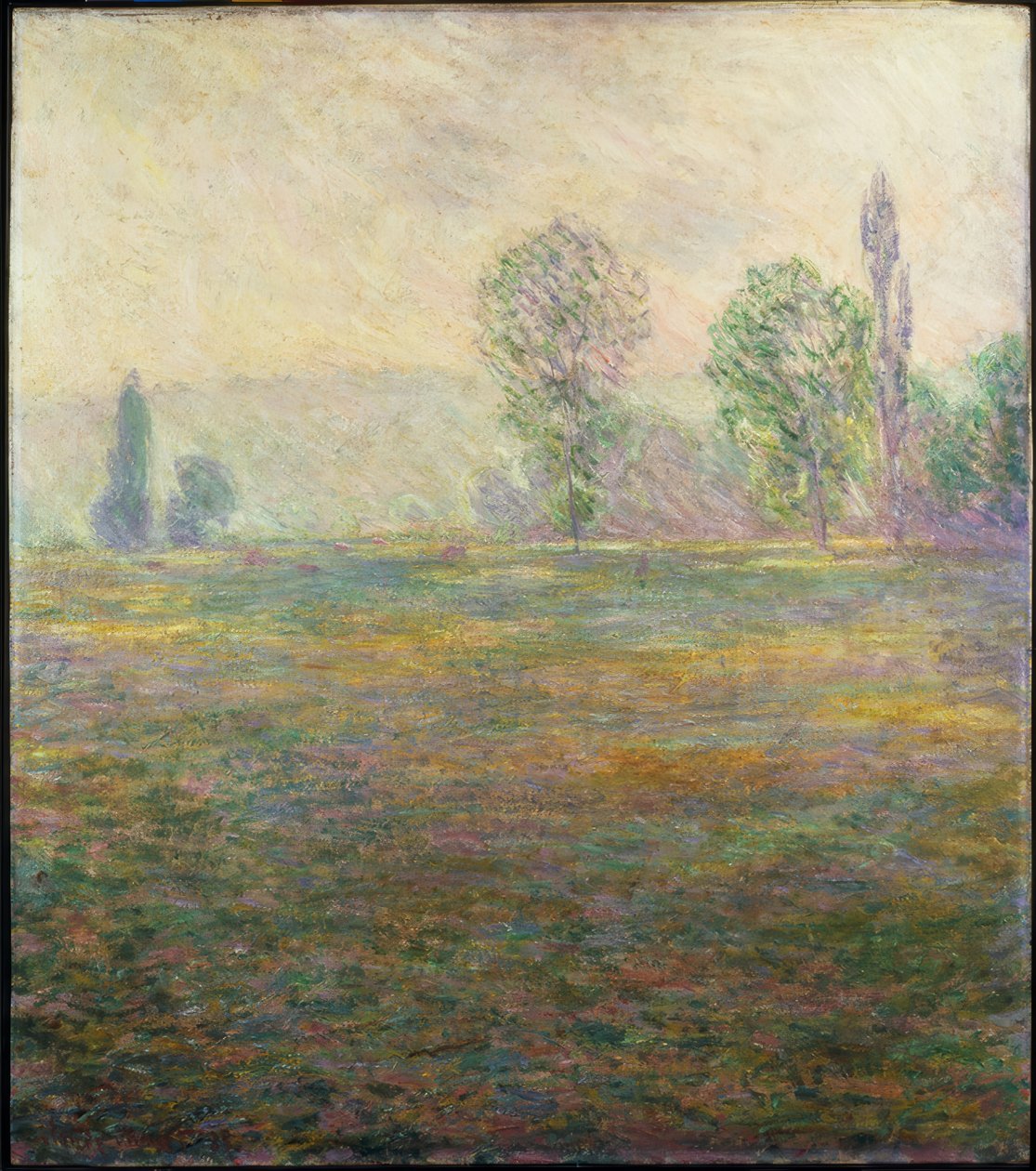 Giverny yakınlarındaki çayır by Claude Monet