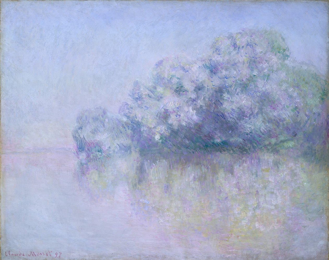 Vernon yakınlarındaki Isırgan Adası, 1897 by Claude Monet