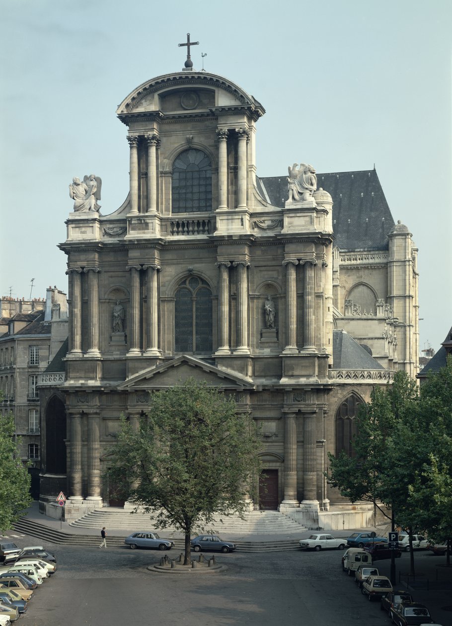 Facade of the Church of Saint-Gervais, built 1616-21  by Clement II Metezeau